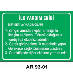 İŞ GÜVENLİĞİ UYARI LEVHASI 1 ADET PVC 21 X 29CM
