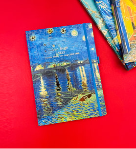 Van Gogh Tasarımlı A4 Defter BM-1210 (Krem)