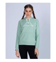 Kappa Kadın Sweatshirt Logo Belle Slim Yeşil
