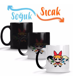 Powerpuff Girls Sihirli Kupa Bardak Porselen
