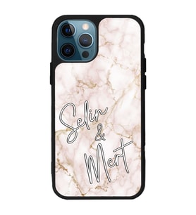 iPhone 11 Pro Max Uyumlu Gold Mermer Tasarımlı Glossy Telefon Kılıfı