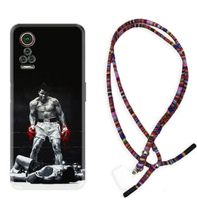 General Mobile GM 21 Pro GM 22 Pro Plus Kılıf Boyun Asklı Rasta Silikon Moon Baloon 1369