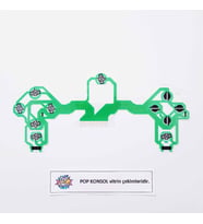 PS4 Kol JDS JDM 001 010 011 020 Flex PS4 Kol İç Film Flex Gamepad Tamir PS4 Kol 2.0 Yedek Parça (Yeşil)