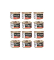 MİAMOR CİĞERLİ KEDİ KONSERVE YAŞ MAMA 85 GR (12 Adet) (Krem)