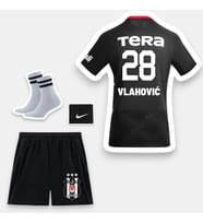 Vlahovıc-28 Bêşiktaş 26-27 Yeni Sezon Çocuk Futbol Forması - 4'lü Set
