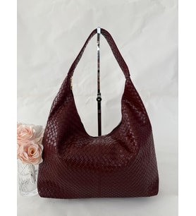 Örgü Deri Omuz Çantası Hobo Çanta – Omuz Askılı, Yumuşak Deri, Günlük & Şık Spacious Shoulder Bag