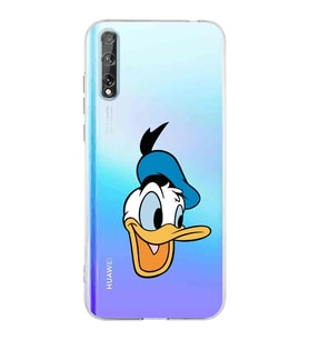 Huawei P Smart s  Kamera korumalı Kapak Donald Duck Tasarımlı  Şeffaf Kılıf