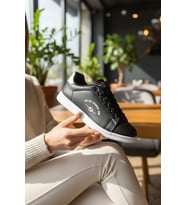 Enoch Unisex Spor Ayakkabı Grafik Baskı Detaylı Düz Tabanlı Günlük Sneaker