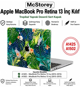 MacBook Pro Retina 13 İnç Kılıf A1425 A1502 Uyumlu Çiçek Desenli Sert Kapak Kılıf Hard Case İnce Hafif Çizilme Korumalı Laptop Koruyucu Flower 58