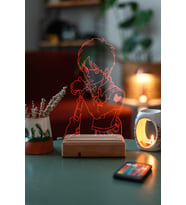 Attack on Titan Eren Jaeger 16 Renk Gece Lambası (Kırmızı)