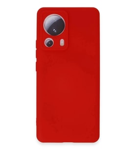 Durukar® Mi 13 Lite Kılıf Nano içi Kadife Silikon - Kırmızı