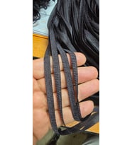 DÜZ İP PERDE 0.80 mm ANTRASİT RENK 100 Cm En 280 Cm Boy HAZIR YASSI KALIN ŞERİT İP PERDE