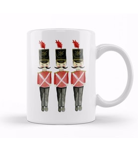 Christmas Nutcracker Soldiers Kupa Bardak Porselen