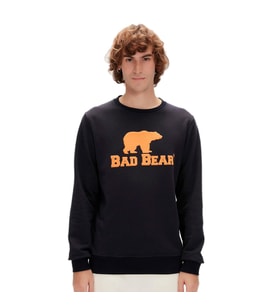 Bad Bear Logo Crewneck Sweatshirt Lacivert