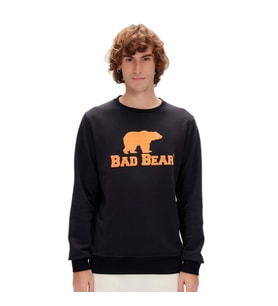 Bad Bear Logo Crewneck Sweatshirt Lacivert