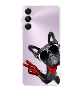 PrintiFy Samsung Galaxy A05S ile Uyumlu Köpek 2 Kamera Korumalı Şeffaf Kılıf