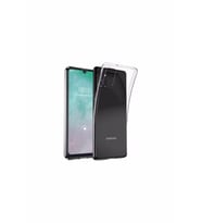Samsung A31 Şeffaf Tıpalı Kamera Korumalı Lüx Silikon Kılıf
