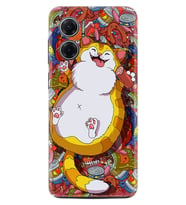 Xiaomi Redmi Note 11E Kılıf Silikon Desen Özel Seri Tombul Kedi 1739