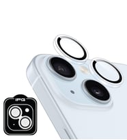 iPhone 15 / 15 Plus için IPG ProLENS Şeffaf Kamera Lens Koruma, HD Görünümlük, Temperli Cam, Çizilmez Lens Kapağı