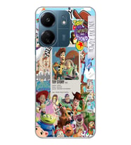 Xiaomi Redmi 13C Uyumlu Toy Story Tasarımlı Şeffaf Telefon Kılıfı