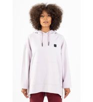 Maraton Comfort Kadın Kapüşonlu Açık Lila Sweatshirt