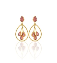 Kadir Jewellery 22 Ayar Altın Kaplama Kadın Sallantılı Küpe -El İşçiliği Ve Hipoalerjenik Küpe