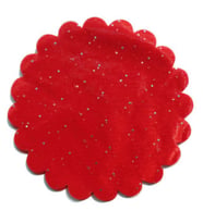Organze taşlı kırmızı 26cm p100-