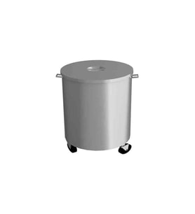 Empero EMP.CY.01 Tekerlekli Yuvarlak Çöp Kovası Inox