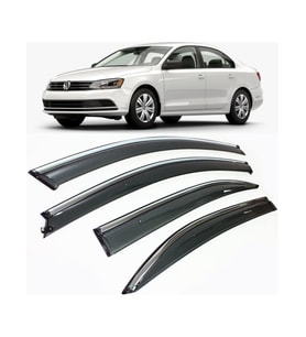 Vw Jetta 2011.2017 Mk6 Uyumlu 4.lü Kromlu Mugen Cam Rüzgarlıgı