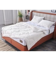 Pamuk Tek Kişilik Kingsize Yorgan (Beyaz)