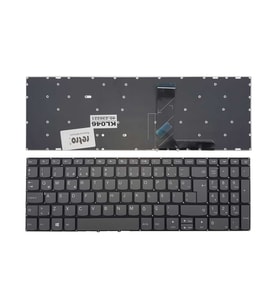 Lenovo IdeaPad 320-15AST ile Uyumlu Notebook Klavye - Siyah*Gri - TR