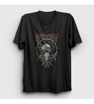 Presmono Unisex Siyah Skull Lamb Of God T-Shirt 94681tt