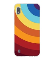 Samsung Galaxy A10  Kapak Renk Cümbüşü Tasarımlı Şeffaf Silikon Kılıf
