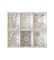 6 Adet 25 x 35 cm UV Baskılı Tuval Boyama Seti BOYASIZ FIRÇASIZ SET-1