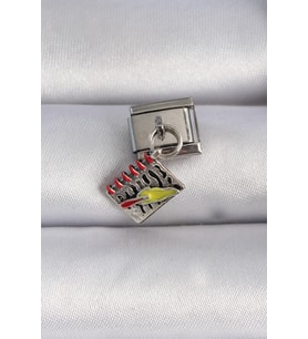 316L Çelik Gümüş Renk Sallantı Defter Figür Nomination Charm 5886 - SSSSSS5950-9017