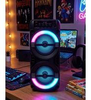 Kablosuz Bluetooth Hoparlör LED Işıklı USB ve TF Kart Destekli