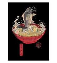 Balık Ramen Tablo Ahşap Poster Dekoratif