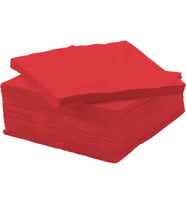 IKEA 50 Adet Şık Sunum, Davet, Özel Tasarım Peçete Fantastısk Kırmızı Renk 24 X 24 cm Peçete