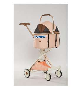 Tommy Evcil Hayvan Arabası Gold Pembe 83*48.5* 110cm Max 10kg