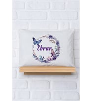 Pia Baby Premium %100 Pamuk İsme Özel Kız Bebek Yastık Kılıfı 35*45 cm 5040-12