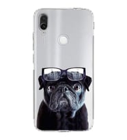 PrintiFy Xiaomi Redmi Note 7 Pro ile Uyumlu Köpek 3 Kamera Korumalı Şeffaf Kılıf