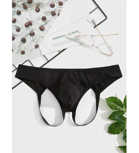Erkek Fantazi Siyah Jockstrap İç Giyim