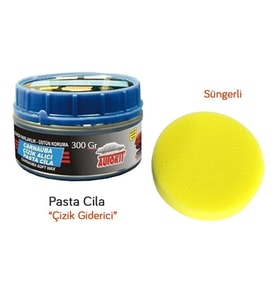 Oto Kaporta Boya Tampon Çizik Giderici Parlatıcı Pasta Cila (Süngerli) 300gr