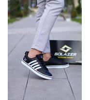 Solazer 058 Syh-Byz Erkek Sneaker Ayakkabı (Siyah)
