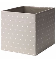 Kare Kutu Bej Renk Düzenleyici Kutu IKEA Ev Düzeni Düzenleme Saklama 33x38x33 cm