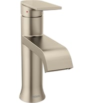 Moen Genta Lx Fırçalanmış Nikel Tek Saplı Tek Delikli Modern Banyo Lavabo Bataryası, Opsiyonel Döşem (Çok Renkli)