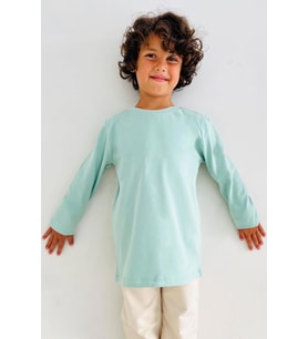 Breeze Erkek Çocuk Uzun Kollu Tişört Basic 5-14 Yaş, Mint Yeşili