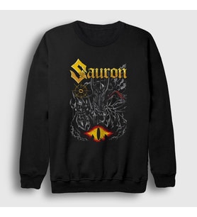 Presmono Unisex Siyah Sauron 2 Yüzüklerin Efendisi Lord Of The Rings Sweatshirt 487348tt