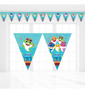 Baby Shark Üçgen Bayrak Flama - 3,20 mt.
