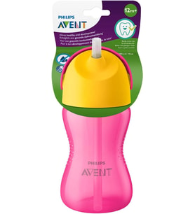 Avent SCF798/02 Desenli Pipetli Bardak (300 ml, Pembe)